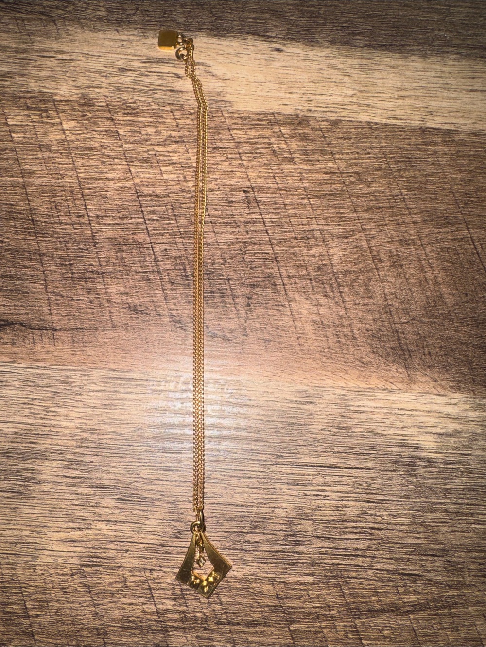 MCM Gold Drop Pendant Necklace - Elegant Women's Jewelry